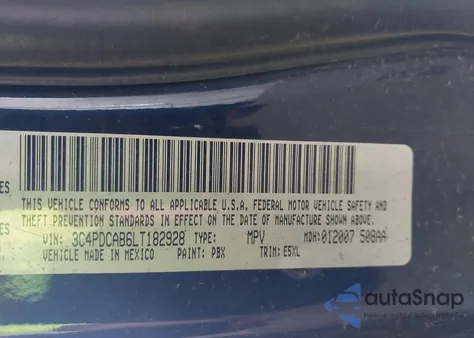 2020 Dodge Journey Se Value from USA, damaged, VIN 3C4PDCAB6LT182928